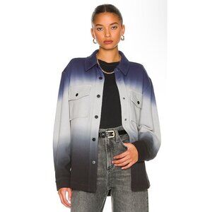 Revolve 525 America Blue Ombre Shacket Jacket Womens Size XS/S